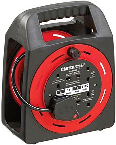 Clarke CCR15SE 4 Socket 15m Cable Reel With Thermal Cut Out (230V) - 6155322
