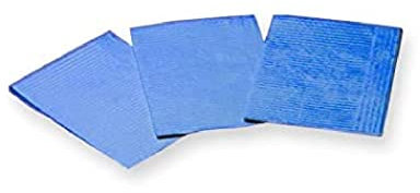 Dispotech - Tücher Politenate 33x45 cm, bestehend aus 1 Schicht Zellulose und 1 Schicht Pliethylen, blau, 25226