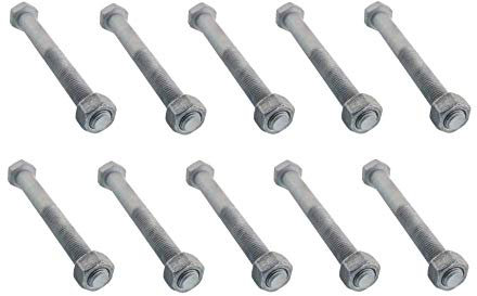 Boulon à tête carrée - Diam. 18mm Long. 200mm - qté. 10 pièces, ref. BSH18/200