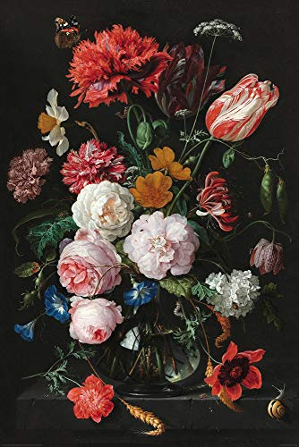 Close Up Jan Davidsz de Heem Poster Stillleben mit Blumen (61cm x 91,5cm)