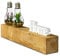 levandeo Wandregal Holz Massiv 60x10cm Eiche Farbig Wandboard Vintage Rustikal Design Natur Regal