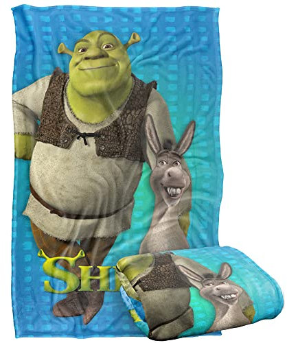 Trevco Shrek Pals Überwurf, sehr weich, 91,4 x 147,2 cm, Grün