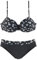 Lascana Damen Damen Bügel Bikini Set im Punkte- Design mit miederverstärktem Top und komfortabler Hose