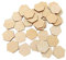 Healifty 100PCS Holzscheiben Basteln Bemalen DIY Sechseckig 25MM Natürlich Buchenholz Blanko Unvollendete Scheiben Handwerk Scrapbooking Material Hochzeit Party Dekoration Verzierungen