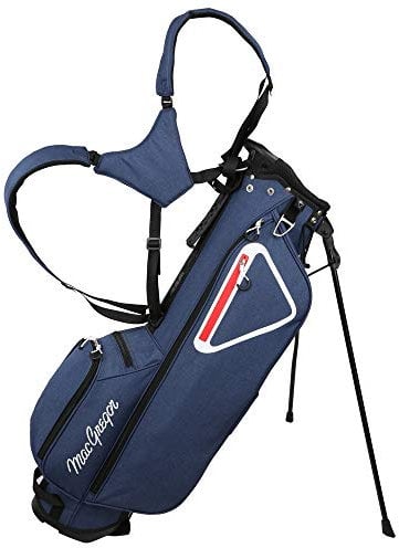 MacGregor Golf MacTec Stand Bag - Slim Lightweight 7 Golf Bag, Navy/White/Red