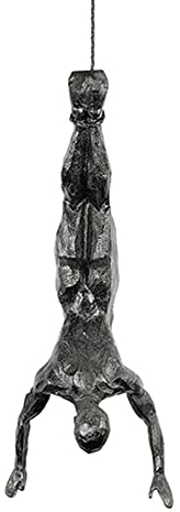TAOYUN Klettern Mann Wand Dekor Harz Eisendraht Wandbehang Dekorationen Kunst Skulptur Figuren Retro Hängende Statue Wohnkultur Geschenke