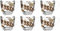 Leonardo Napoli Espresso-Tassen, 6er Set, spülmaschinengeeignete Espresso-Becher mit Motiv, kleine Kaffee-Tasse, mikrowellenfest, 80 ml, 024234