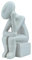 Denker Cycladic Griechische Kunst Figur Idol Moderne Statue Skulptur Handgefertigt 31 cm