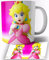 TusRelojes Super Mario Princess Peach Taza de Ceramica Blanca 325ml Mug