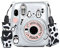 Mini 11 Camera Case with Photo Pocket Bundle for Fujifilm Instax Mini 11 Instant Camera (Clear Case with Films Holder, Decoration Skin Sticker, Adjustable Shoulder Strap Accessories (Penguine)