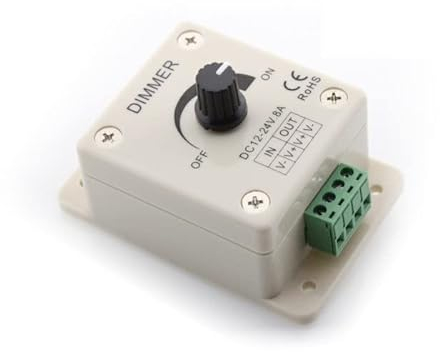 DC-8A Drehdimmer Controller 1-Kanal 12-24V DC bis zu 8A