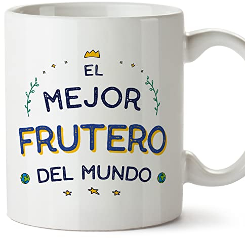 MUGFFINS Tazas para FRUTERO hombre - En Español - Mejor del Mundo - 11 oz / 330 ml - Regalo original y divertido