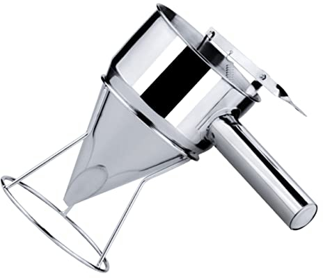 funnel pancake dropper pastry pancake mix holder cake decorating tool mixer and dispenser cake dispenser waffle mix dispenser garnish tools Cake powder Stainless steel grease