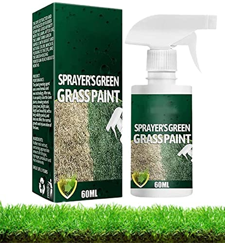 Grüne Grasfarbe Für Rasen, Fast Green Spray Gras- Und Rasenfarbe, Sprayer's Green Grass Paint, Gebrauchsfertiges Green Grass Rasenspray, 60ml/pc (1pcs)