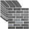 3D Wandpaneele Selbstklebend, 10 Stück Tapete 30x30cm, Selbstklebende Tapete Wasserdicht Wallpaper Wandaufkleber für Wanddeko, Wandverkleidung, Schlafzimmer, Küche, Wohnzimmer,Badezimmer (Grau)
