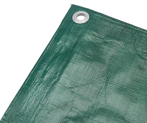 Bâche de Protection 240g/m² - Couleur Vert, Dimensions 6m x 8m