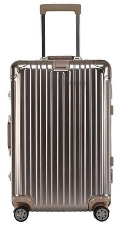 BMDOZRL Handgepäck Koffer Koffer aus Aluminium-Magnesium-Legierung, Universalrad, Aluminiumrahmen, Trolley, Passwortbox, Koffer, tragbarer Koffer (Color : B, Size : 22in)