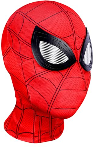Techpinmin Spidermon Maske, Held Maske für Kinder Erwachsene Cosplay Kostüme für Karneval, Halloween, Kostümparty, Weihnachten Cosplay Film Rolle Party Requisiten