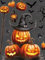 SULOLI Halloween Fensterbilder,3D Doppelseitige Fenstersticker,Halloweens-Fenster Dekoration,Aufkleber von Hexen,Kürbisse,Sensenmann,Geister,Katzen,Kerzen für Karneval Party Halloween