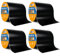 ADHES Butylband Dichtungsbänder 100mm x 5m, 4 Rollen Wetterbeständig und Wasserdicht, Deckbalkenband Dach Reparaturband, Ideal für Holzdecks, Balken, Dächer und den Außeneinsatz