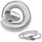 Exhaust Hose, 60 mm x 3 m Ventilation Duct Made of Thickened Pure Aluminum + 2 Stainless Steel Hose Clamps for Extractor Hood