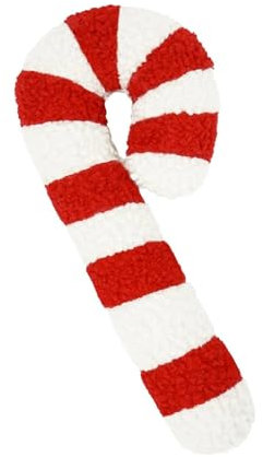 Shenrongtong Lollipop-Kissen, Weihnachts-Zuckerstangen-Kissen, Bonbon-Wurfkissen, Zuckerstangen-Plüschkissen, süße dekorative Kissen für Sofa, Schlafzimmer, Wohnzimmer
