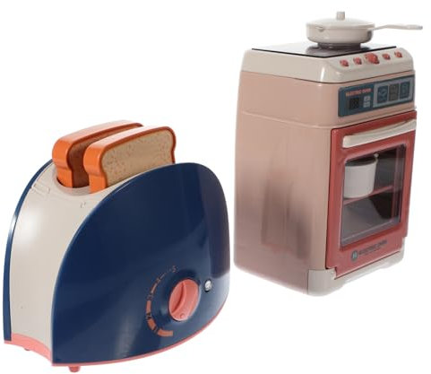 Abaodam Machine À Mini Four Jouet en Plastique Grille- pour Enfants 2 Ensembles