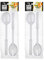 HOMESHOPA 4 Pack Plastic Salad Servers, Clear Fork & Spoons Set, Salad Mixing Cutlery Long Handle, Durable, Reusable, Stylish Dining Tongs, Perfect for Birthday Parties Weddings Camping & Events