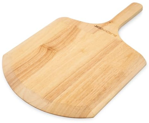 Blackmoor Pala de madera para pizza, pala de horno de pizza de 30,5 x 30,5 cm, para hornear pan casero, tartas/multiuso, tabla de servir queso y embutidos