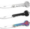Viojrlly 3 PièCes Porte-CléS Couteau Outil Multifonctionnel Mini Couteau Petite Clé Couteau Clé Couteau Pliant Couteau De Poche Pour Ouvre-Lettre Couteau à Colis (Noir Argent Coloré)