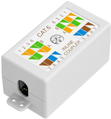 Greluma 1 Pz Scatola di giunzione Ethernet, scatola di giunzione Cat6, tipo Punch Down