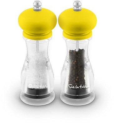 Sur La Table SLT847053YLW Salt and Pepper Mill, Ceramic, Yellow