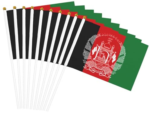 Flagge von Afghanistan, Druck, Handflagge, leichte Flaggen, Partys, Veranstaltungen, Jubiläumsdekoration, verschiedene Anlässe