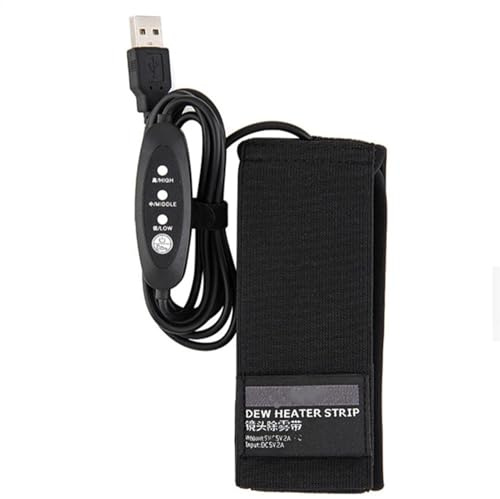 Lens Heater Warmer 3 Heat Settings Camera Lens Dew Removing Warmer Heater