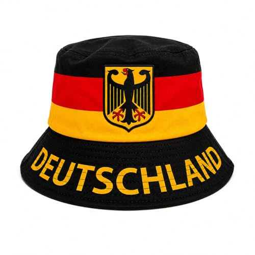 So Sachen Bucket Hat Fußball Länder Edition Fischerhut WM EM Fan Hut Deutschland Türkei Portugal Frankreich Kroatien Bosnien Sommerhut Festival Unisex