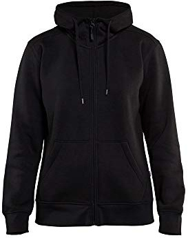 Blakläder 339510489900L Damen Hoodie Größe mit Reißverschluss in Schwarz, L