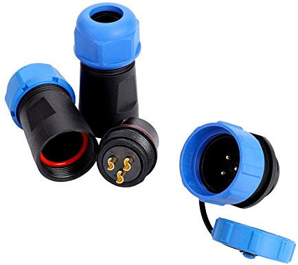 SP21 IP68 2/3/4/5/7/9/12-poliges, wasserdichtes Steckverbindungskabel für Aviation-Stecker(3 PIN)