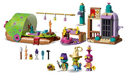 LEGO 41253 Trolls World Tour Lonesome Flats Raft Adventure Playset with Poppy, Branch and Hicory