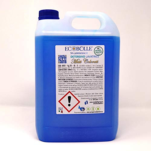 ECOBOLLE Misti e Colorati, Detersivo per Lavatrice (10KG)