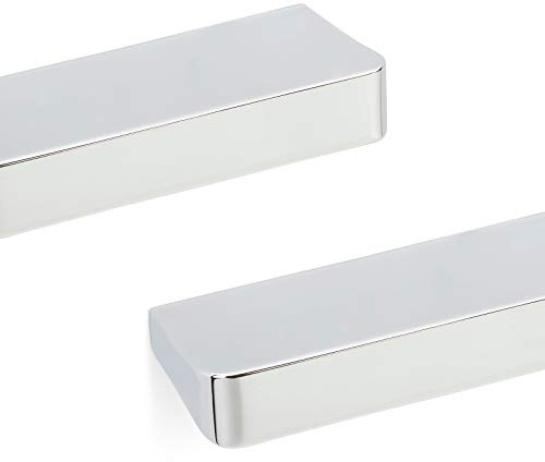SOTECH 10 x Möbelgriffe SW105 BA 2x256 mm | Schrankgriffe Länge 220 mm Profilgriffe Breite 10,5 mm Schubladengriffe Höhe 25 mm