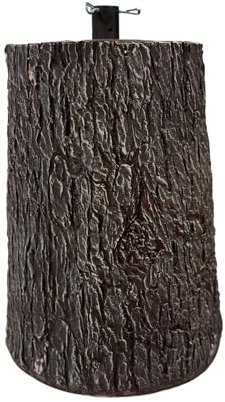 XONE Base Tronco per Albero di Natale | Supporto Albero di Natale Effetto Legno, Dimensioni 35x h55cm