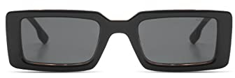 KOMONO Malick Black Tortoise Unisex Rechteckige Tritan-Sonnenbrille für Damen und Herren mit UV-Schutz und kratzfesten Gläsern