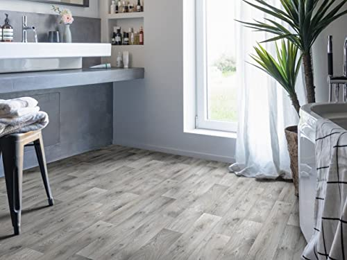 PVC Bodenbelag Vinylboden in robustem Landhaus Stil, DIN-A4 Musterstück