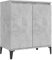 vidaXL Buffet, Armoire avec 2 Portes, Meuble de Rangement, Organisateur de Salle de Séjour Salon, Industriel, Gris Béton Bois d'Ingénierie