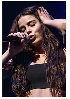 EFEZAC Sängerin Lena Meyer Landrut Poster 19 Leinwand Poster Wandkunst Dekor Druck Bild Gemälde für Wohnzimmer Schlafzimmer Dekoration Rahmen Stil 08x12inch (20x30cm)