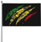 Lion Of Judah King Rasta Reggae Jamaica Roots Garden Flag Polyester Banner mit Ösen 3 x 5 Ft Yard Hausflagge für Garten Terrasse Rasen Yard
