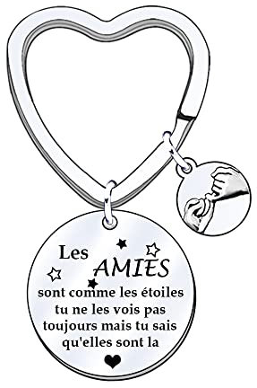 POIUYTRE Cadeau Meilleure Amie Porte clef Meilleure Amie Cadeau Amie Original Cadeau Amie Anniversaire Cadeau Amie Noël Porte-clés Amitié Cadeau Amitié Cadeau de fin d'études universitaires (6)