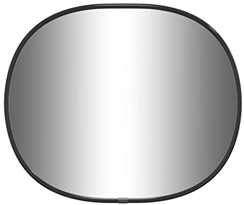 vidaXL Wandspiegel Flurspiegel Spiegel Badspiegel Hängespiegel Dekospiegel Schminkspiegel Kosmetikspiegel Wohnzimmer Schwarz 30x25cm