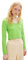 TOM TAILOR Denim Maglia Camicia Cropped da Donna a Maniche Lunghe in Denim con Struttura a Costine, 12318-verde Lime Liquido