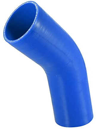 A ABSOPRO 70mm 2.75 ID 45° Silicone Auto Riduttore Tubo Collettore Tubo Blu